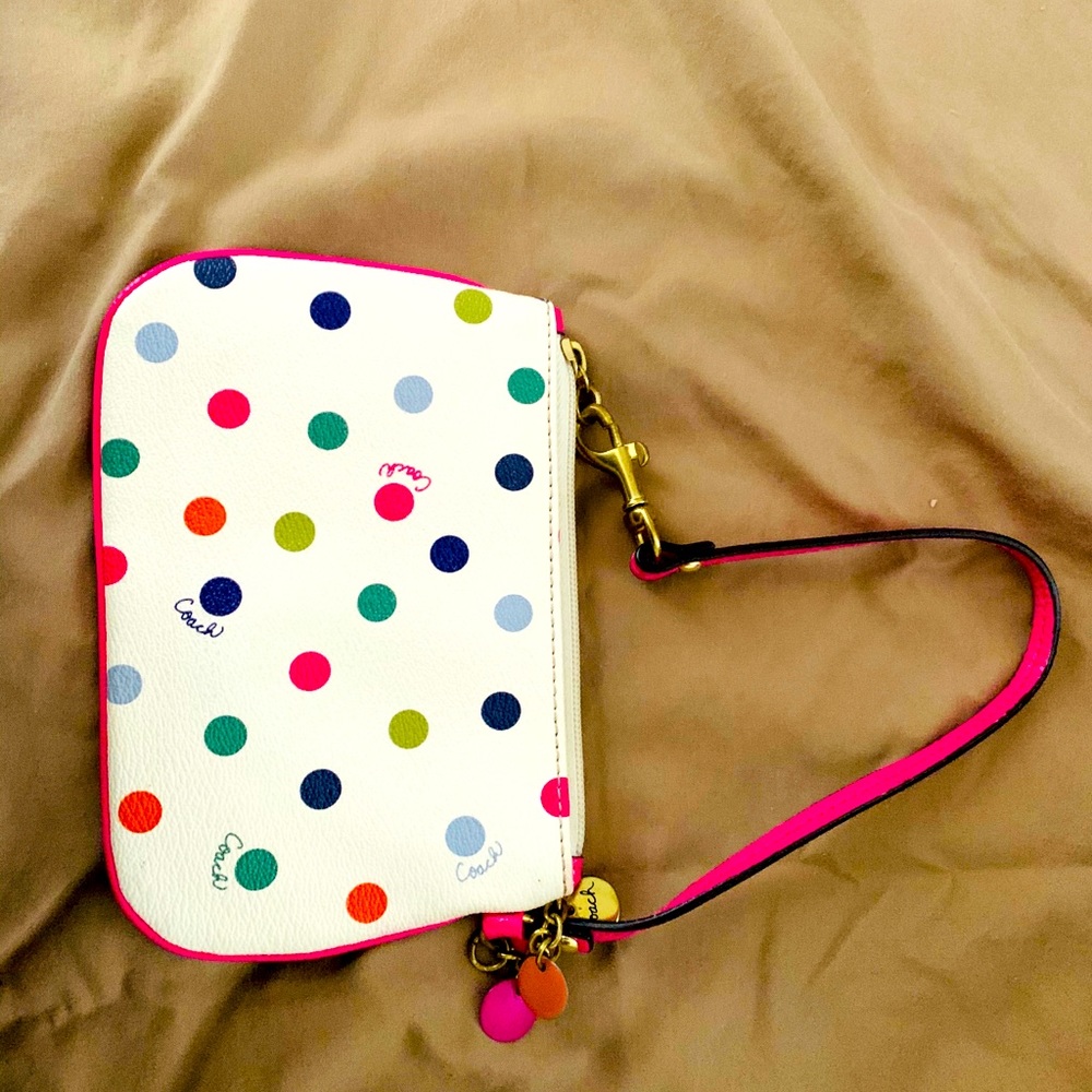 Coach zipper pouch wallet